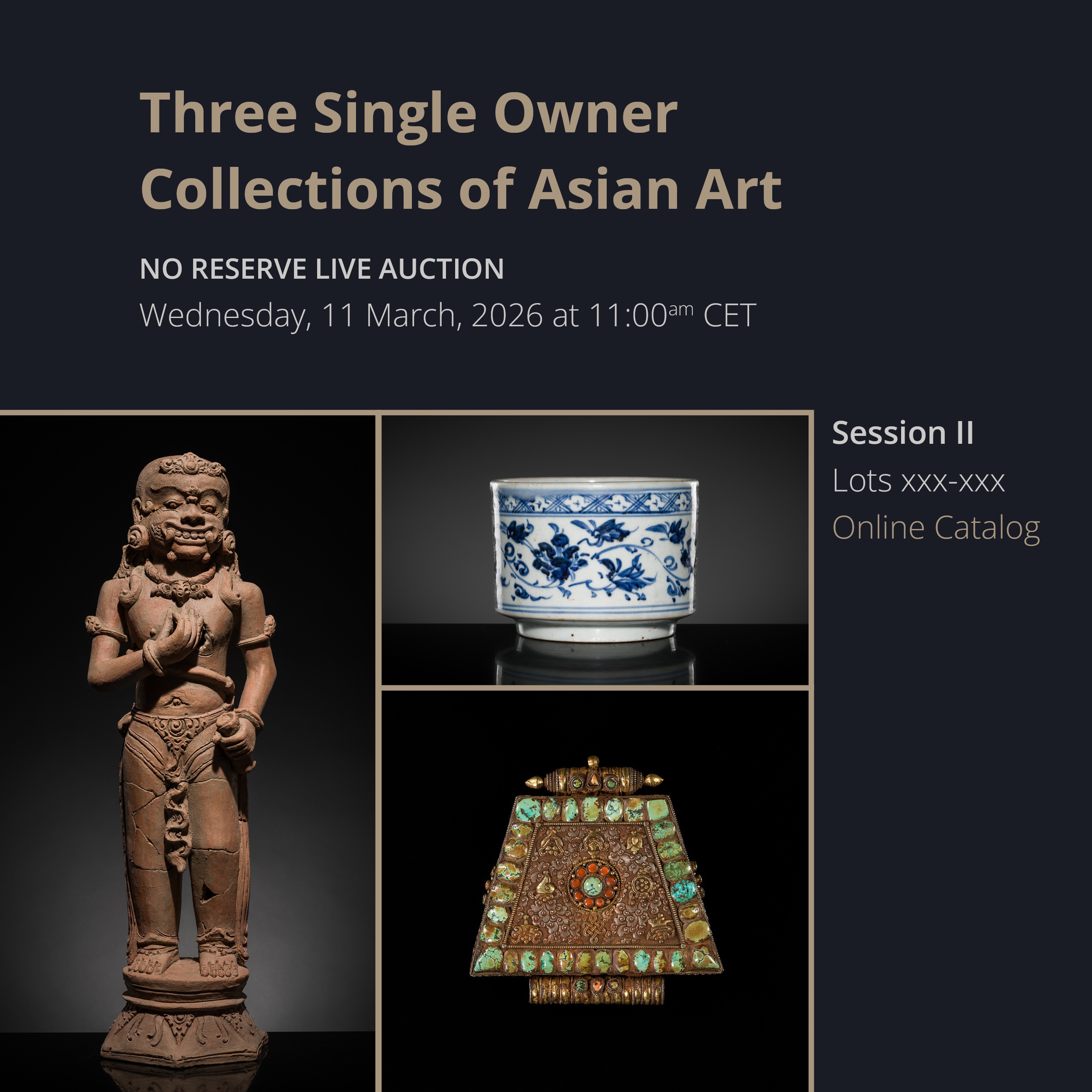 Three Single Owner Collections of Asian Art